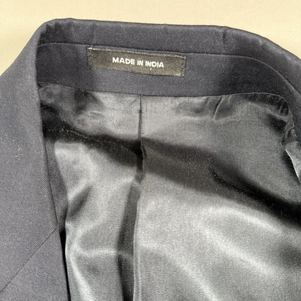 Ralph Lauren Mens Navy Wool Blazer Gold Buttons 43R Classic Sport Coat
